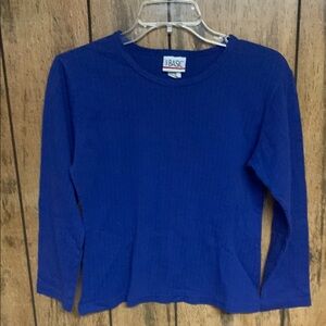 Simply Basic Women’s Blue Long-Sleeved Tee Sz Small